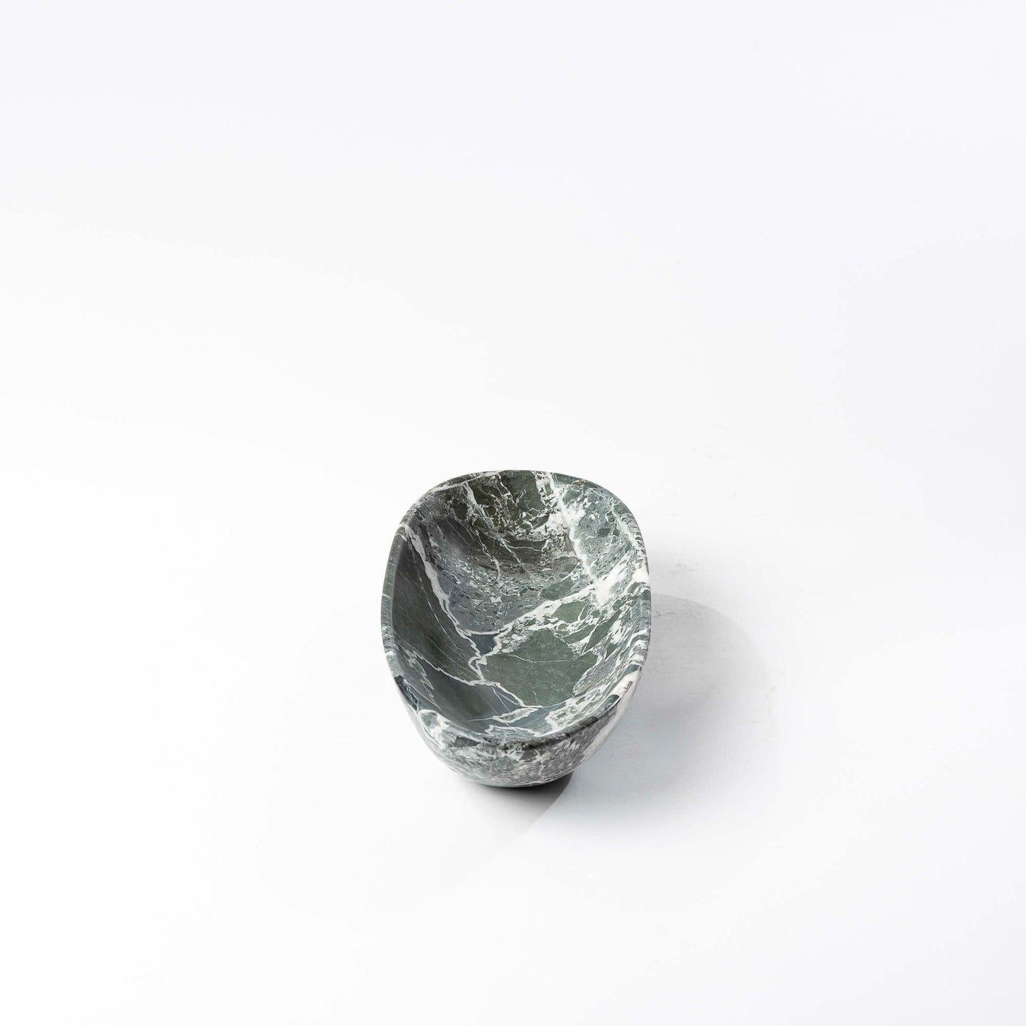 Marmor Schale oval grüngrau - Small