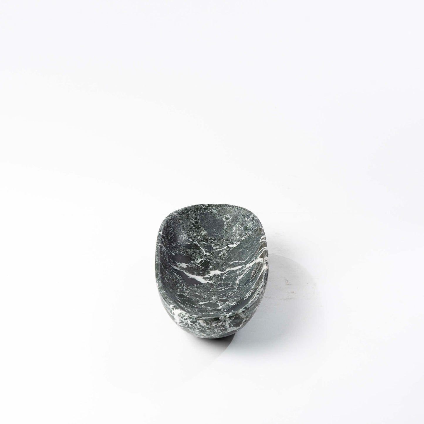 Marmor Schale oval grüngrau - Small