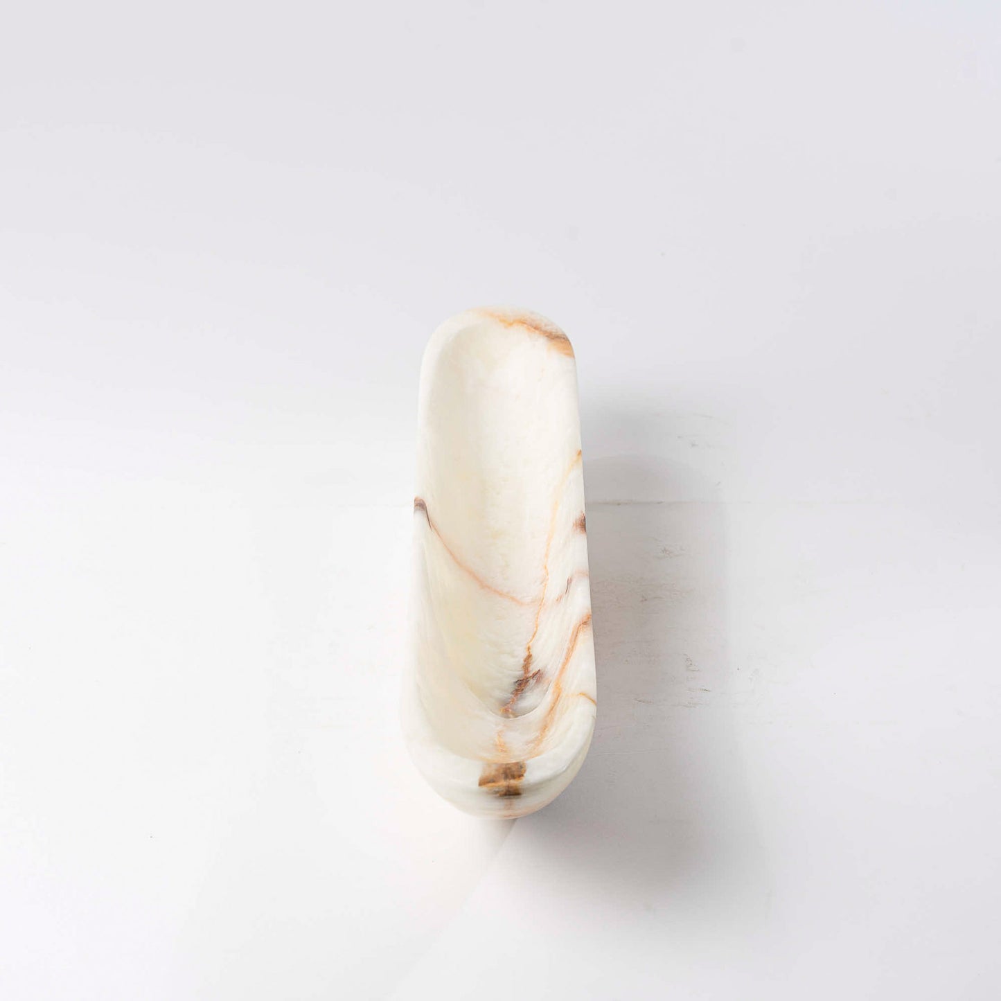 Onyx Schale länglich creme