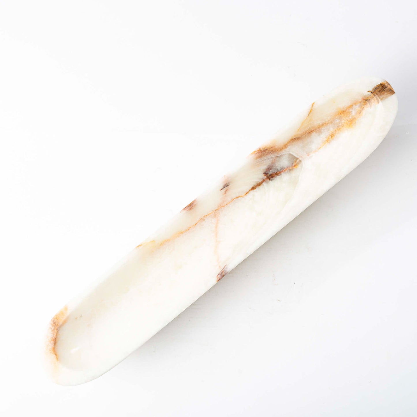 Onyx Schale länglich creme