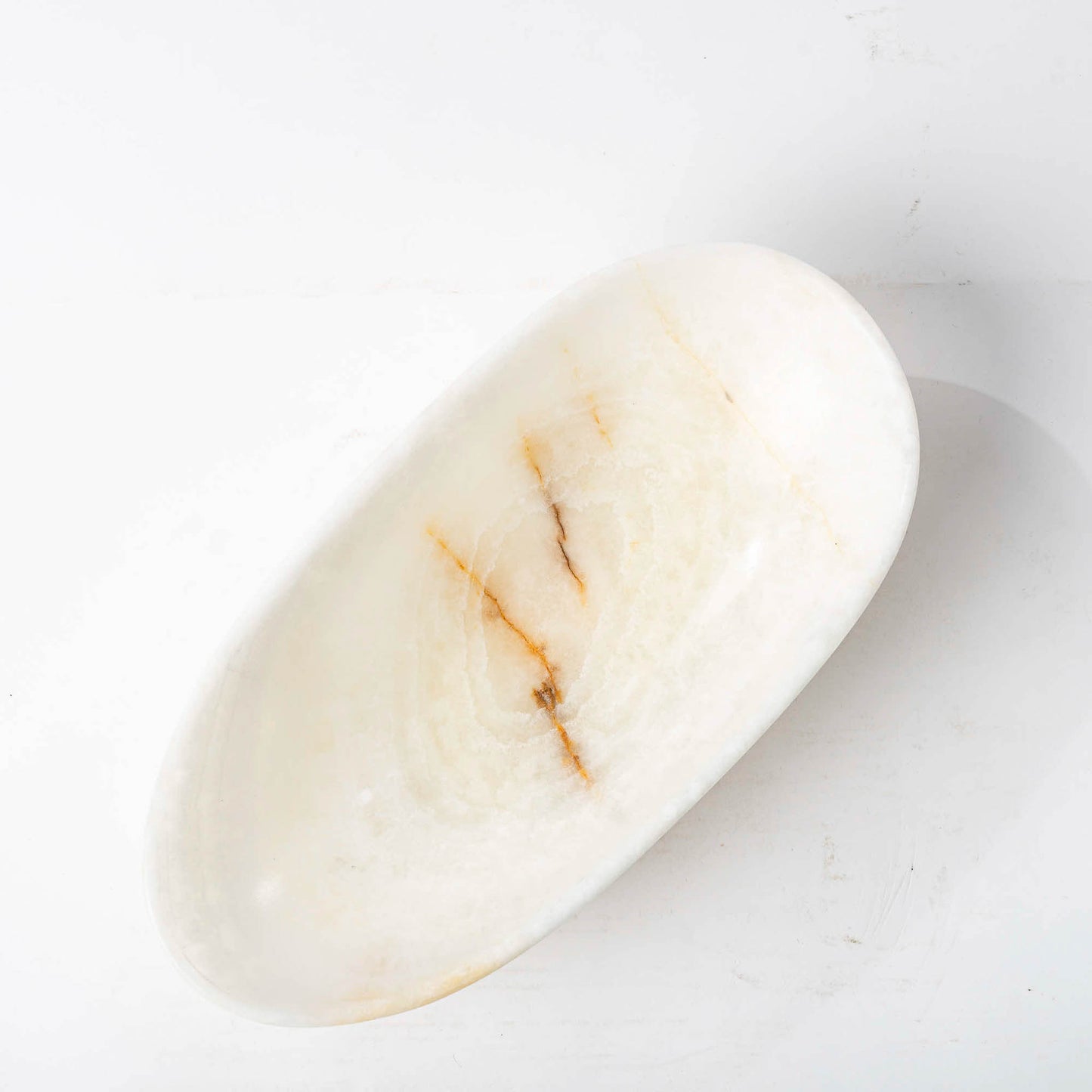 Onyx Schale oval creme - Small