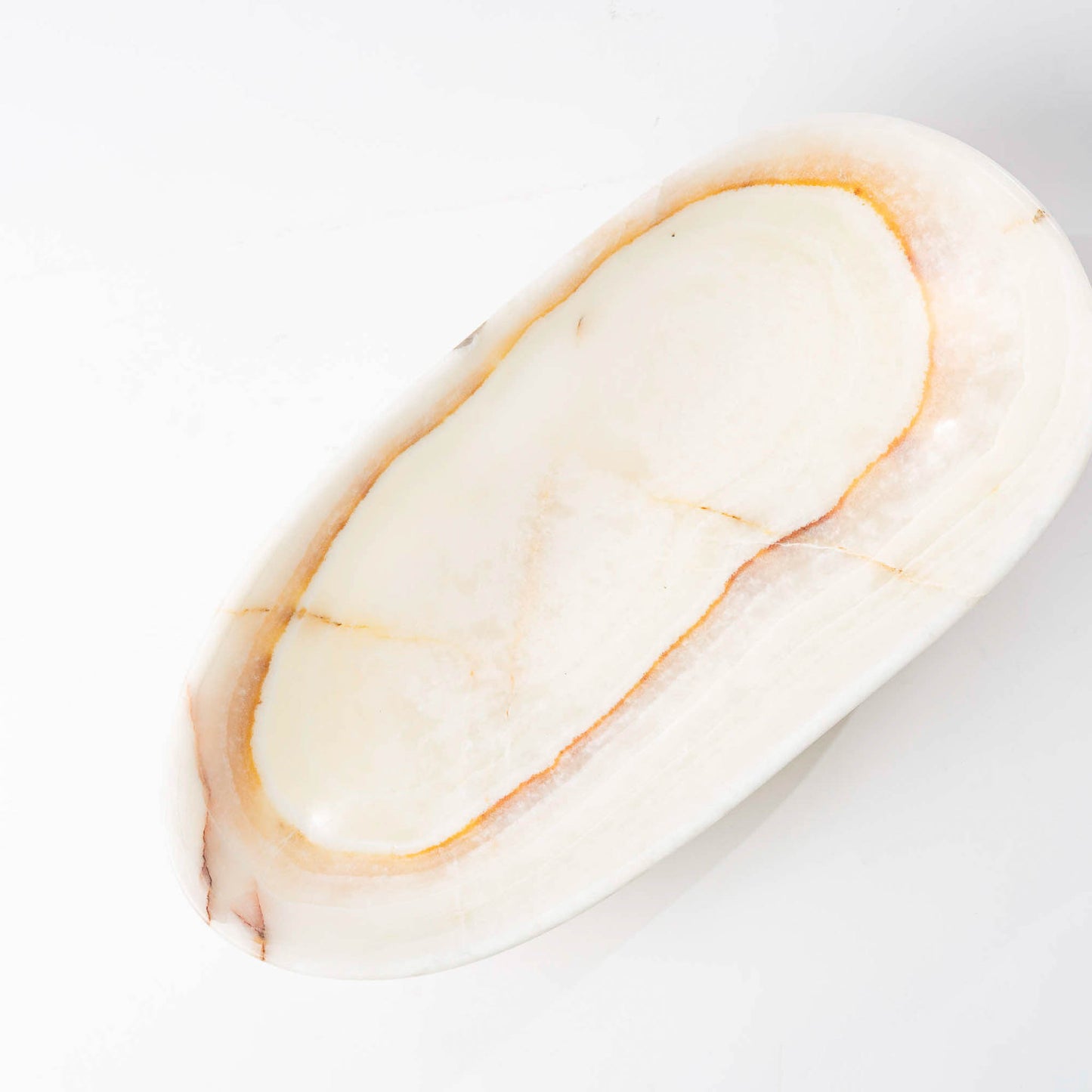 Onyx Schale oval creme - Large