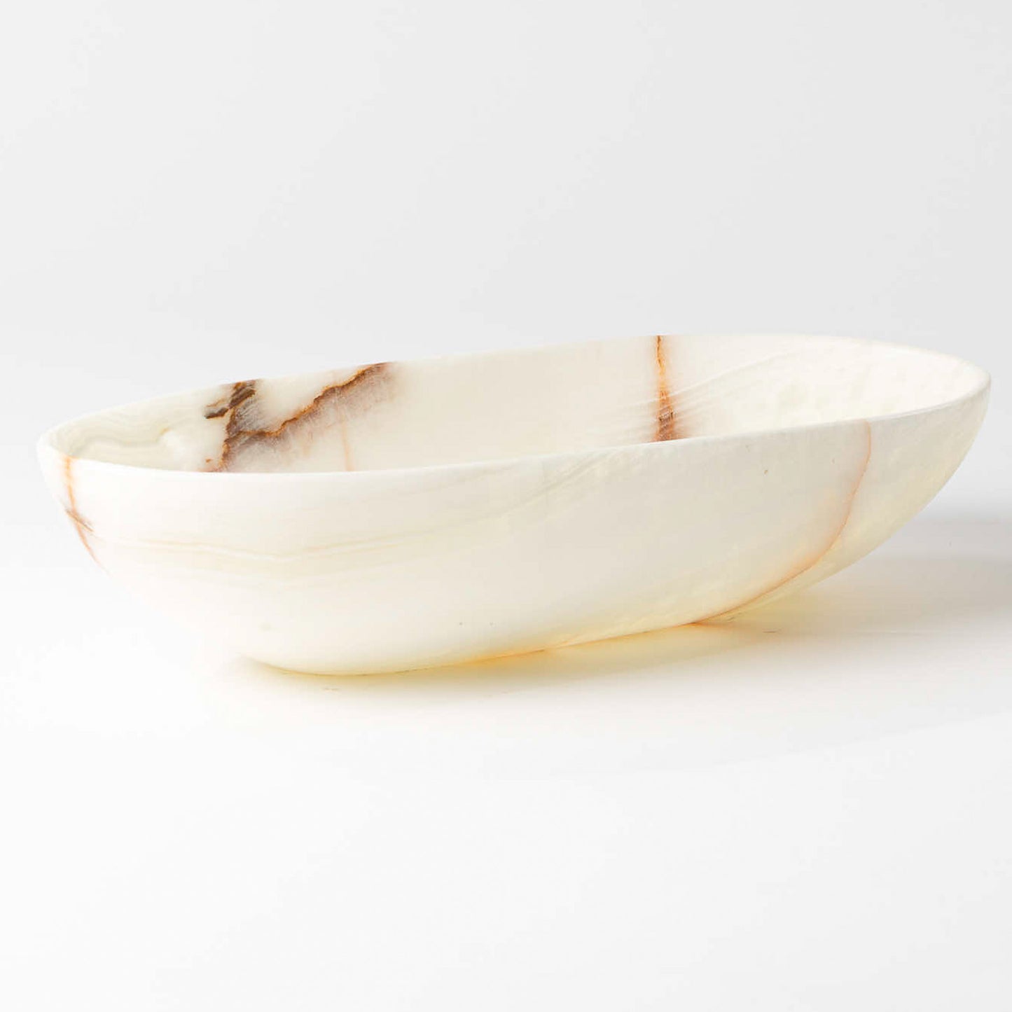Onyx Schale oval creme - Large