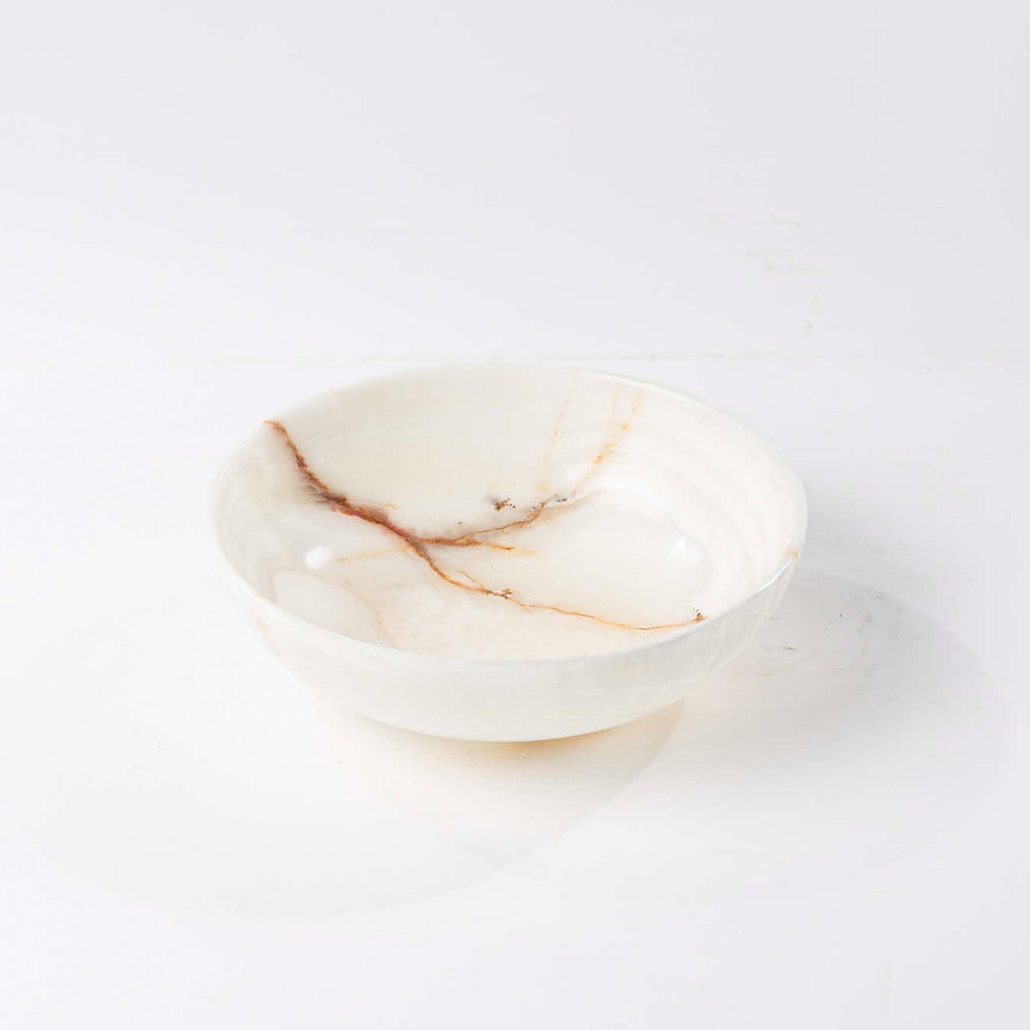 Onyx Schale rund creme - Medium