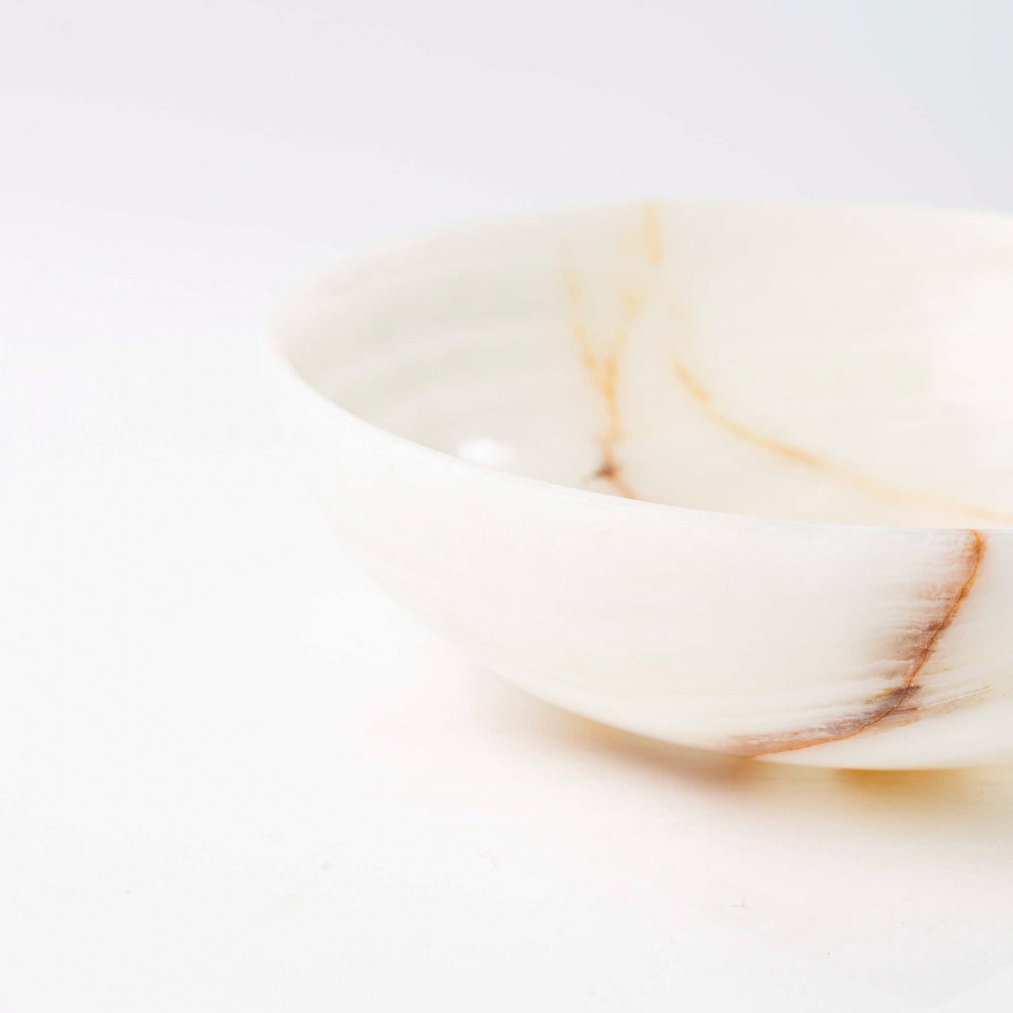 Onyx Schale rund creme - Medium