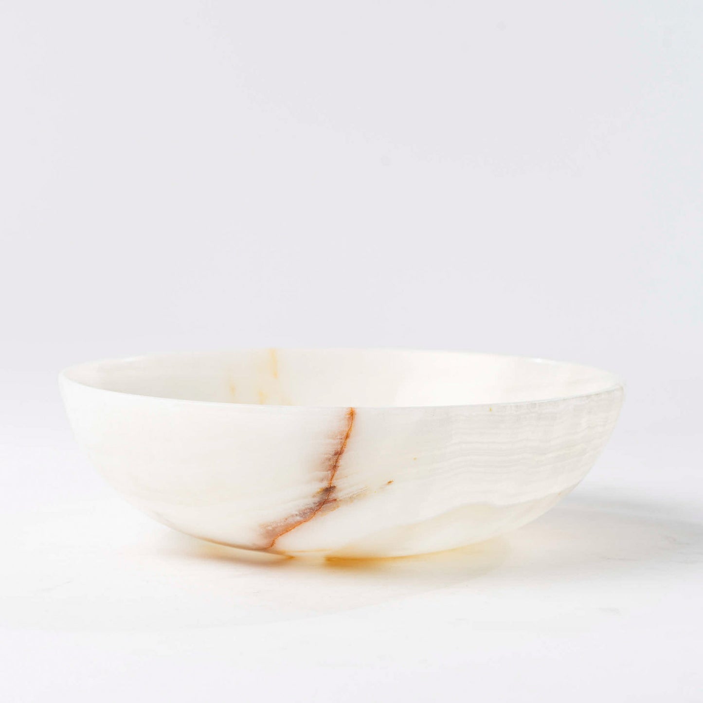 Onyx Schale rund creme - Medium
