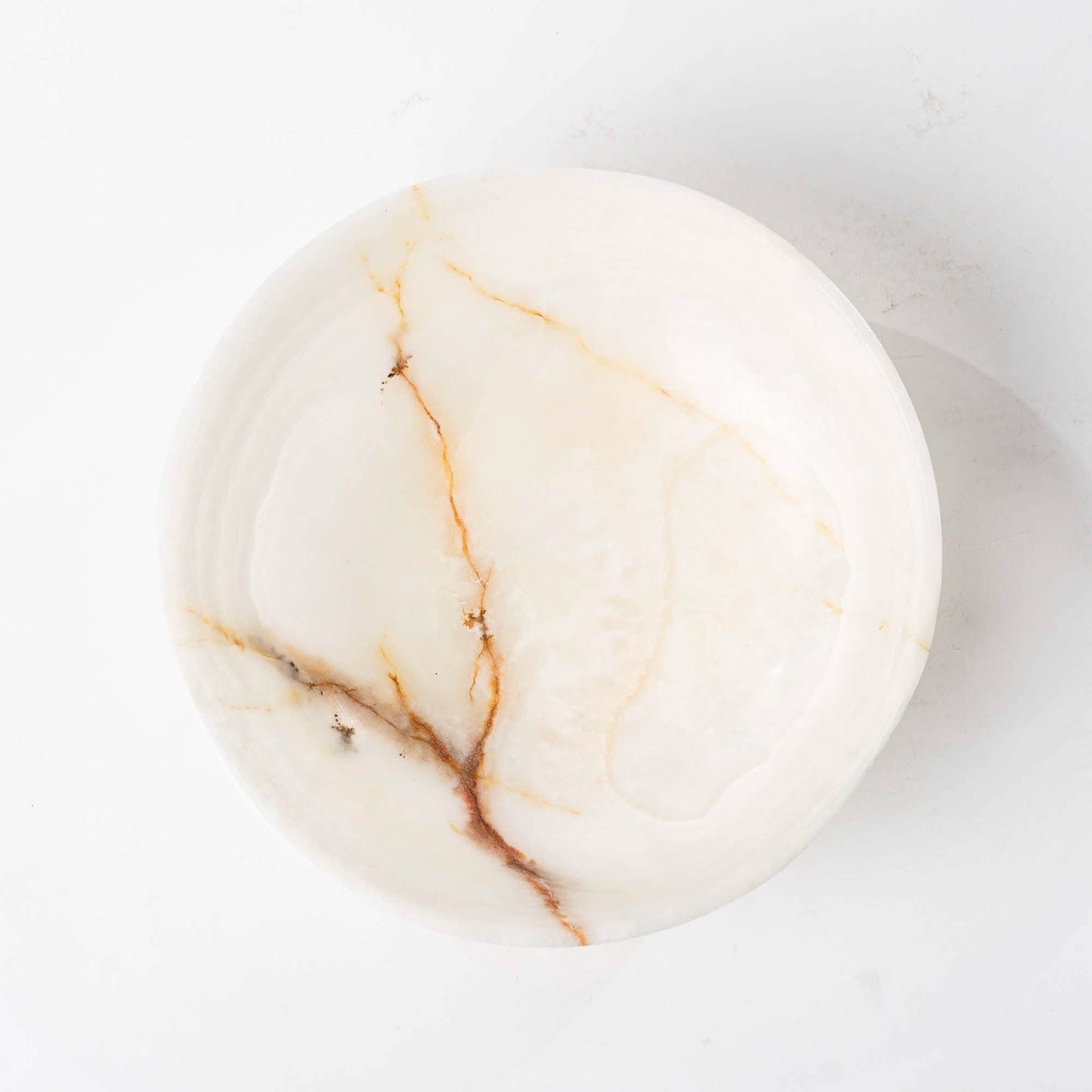 Onyx Schale rund creme - Medium