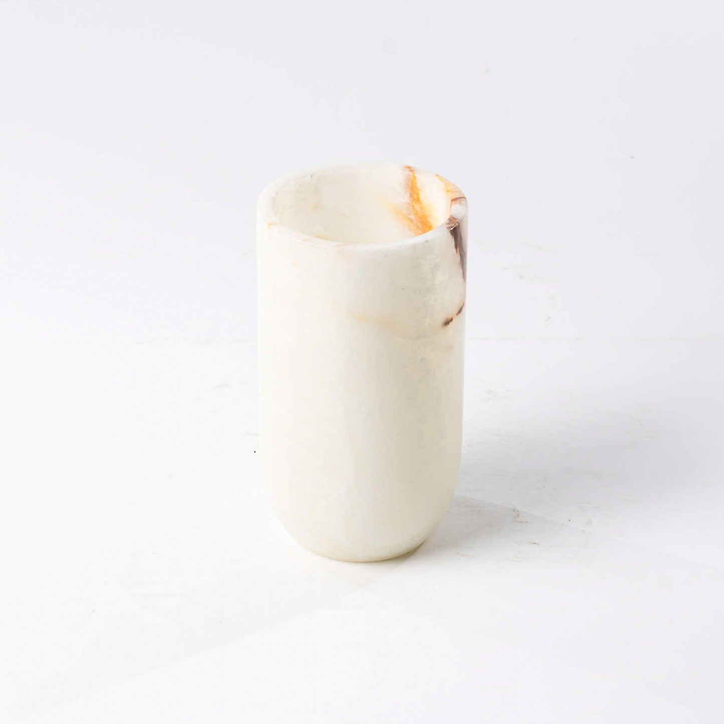 Onyx Vase rund creme