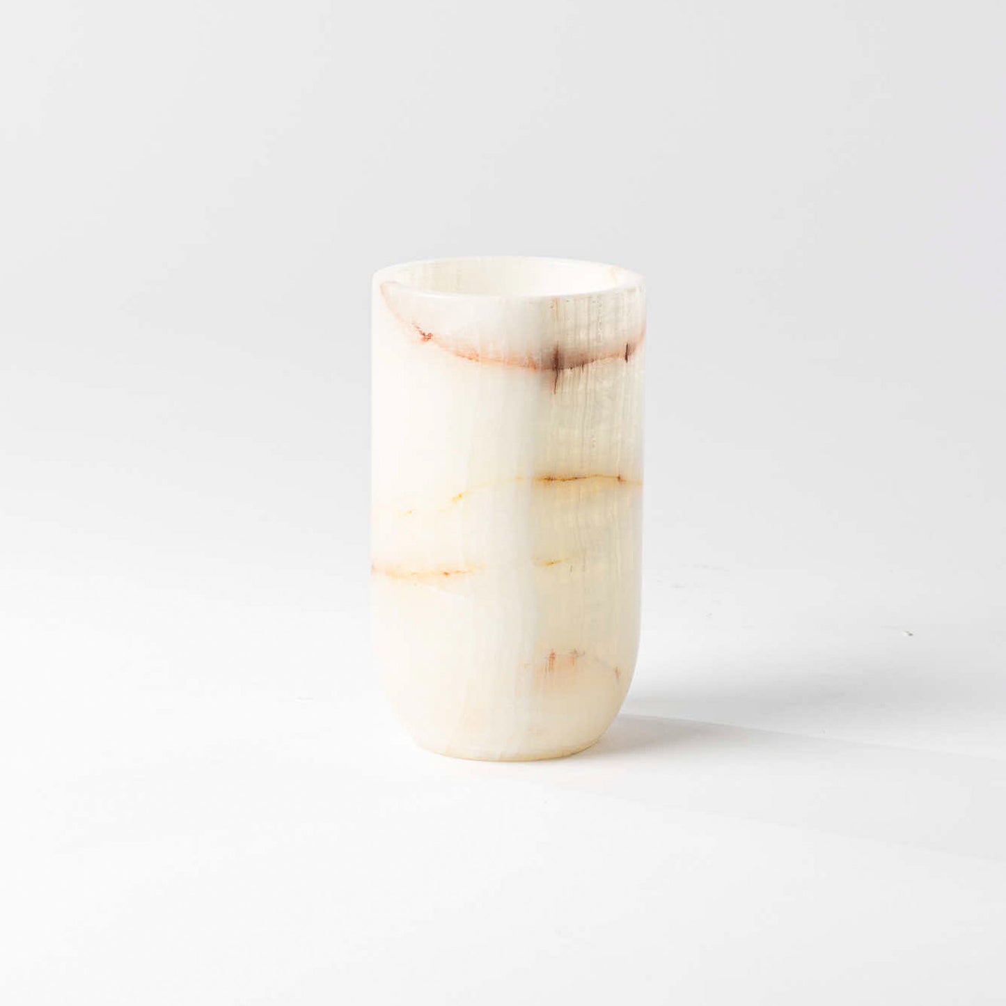 Onyx Vase rund creme